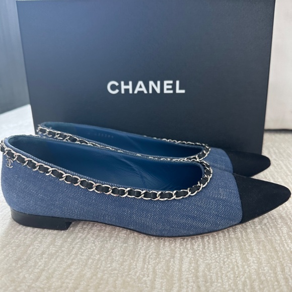Chanel Blue and Black Women's Shoes - Picture 5 of 5
